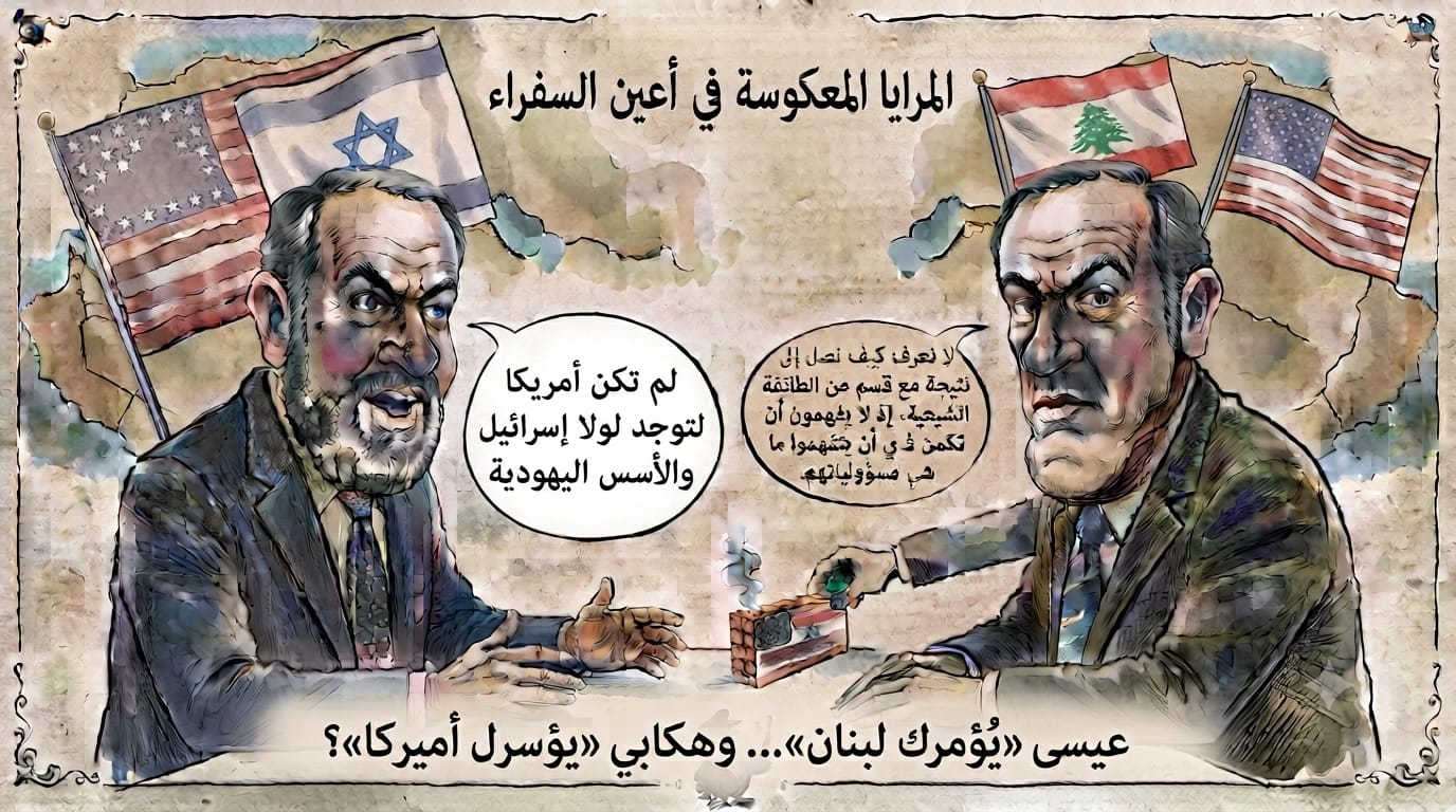 المرايا المعكوسة في أعين السفراء: عيسى «يُؤمرك» لبنان… وهكابي «يُؤسرل» أميركا؟